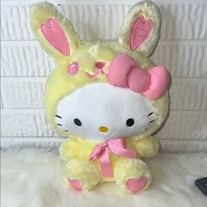 Hello Kitty Yellow and Pink Plush Bunny Toy